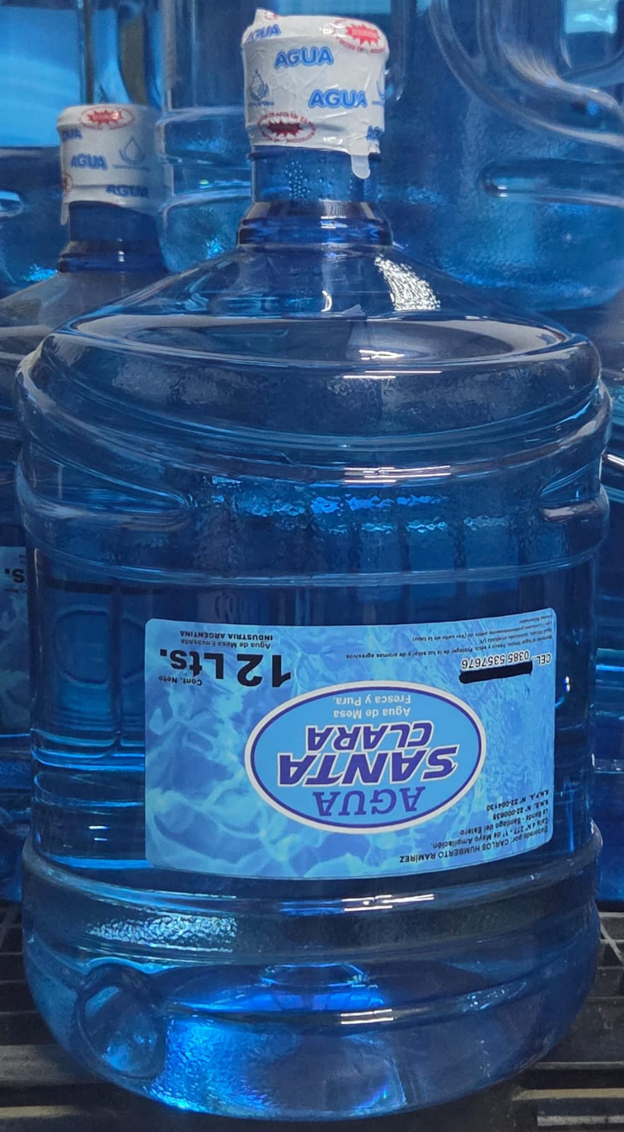 BIDÓN DE AGUA SANTA CLARA X 12 LTS.